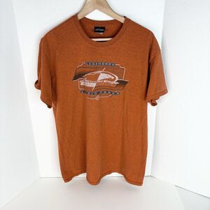 Harley Davidson Screaming Eagle Graphic T Shirt, Large, Orange, Motorcycle Biker